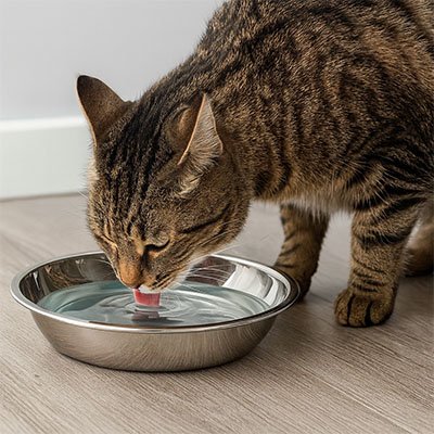 Gamelle chaton antidérapante et sûre pour apprendre à manger