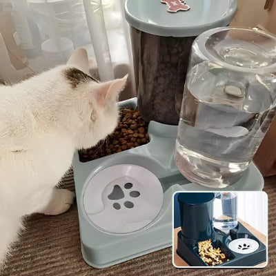 Chat proche de son distributeur