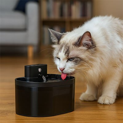 Fontaine a eau electrique chat
