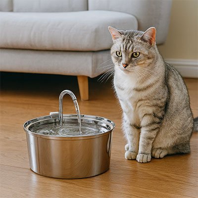 Fontaine Ă eau pour chat | Premium Inox